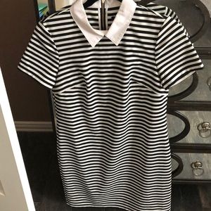 Tommy Hilfiger black and white striped dress